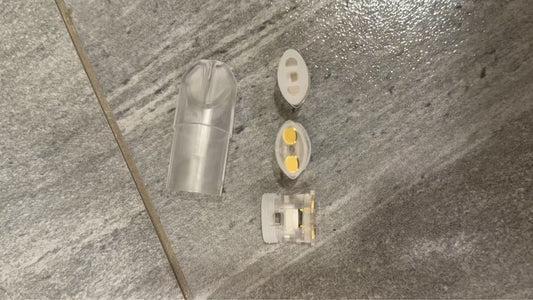 TNT空弹 - 新品空殼 | 白色愛心底座，雙頭設計 | 不漏油，廢油-台灣現貨秒發