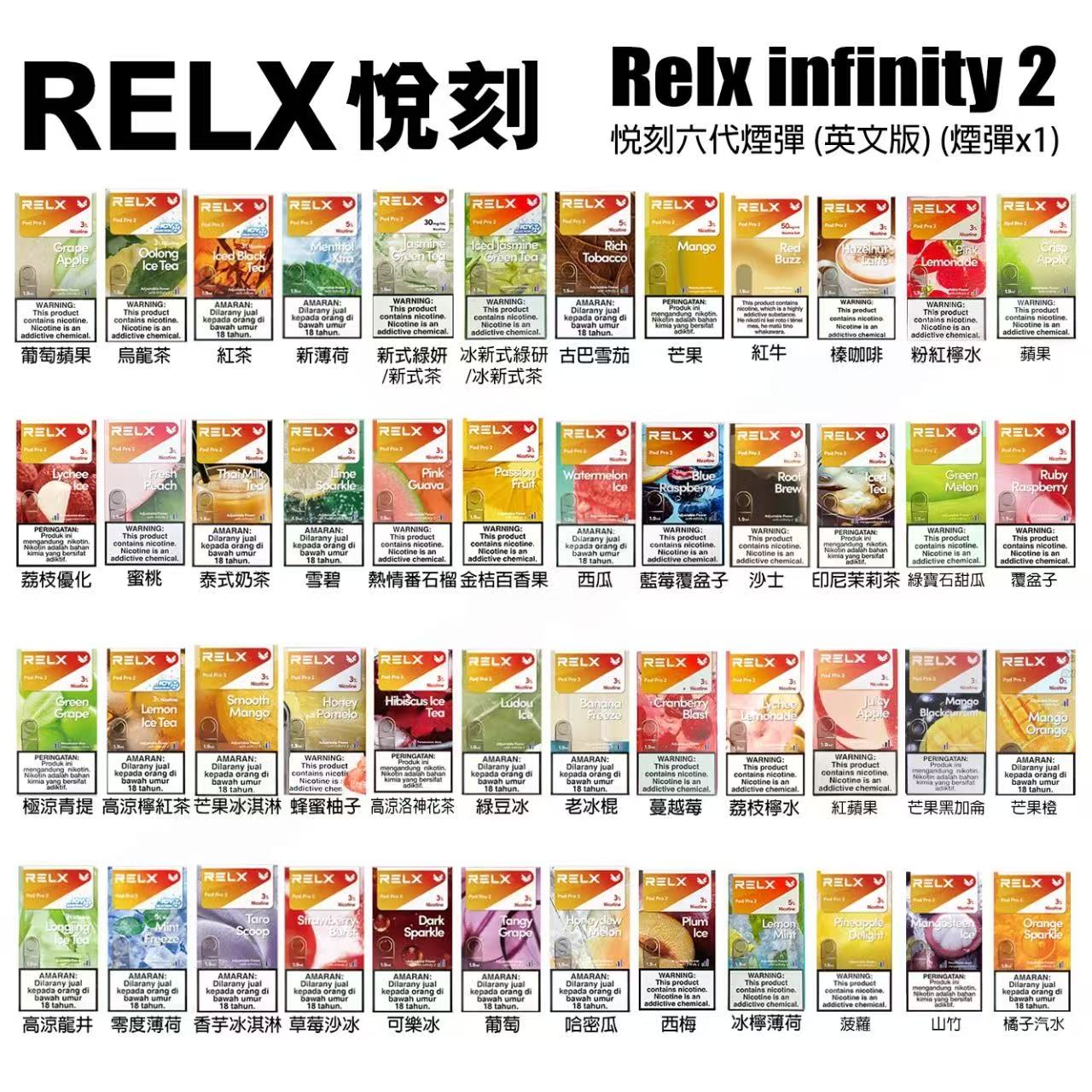RELX悅刻六代煙彈 infinity無限6代霧化彈 通用4/5代主機-VAKA糖果雲煙館